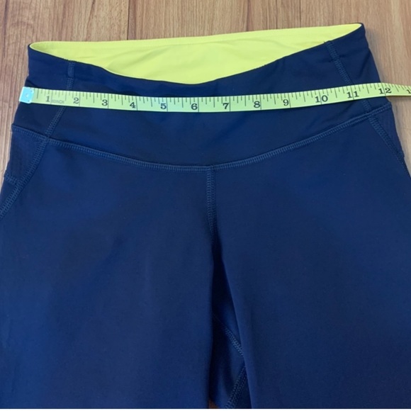Lululemon Run Crops Luxtreme Hero Blue 4” - Picture 5 of 7